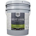 Best Look 100% Acrylic Latex Premium Paint & Primer In One Semi-Gloss Exterior House Paint, Bright White, 5 Gal. Image 2