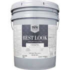 Best Look Latex Paint & Primer In One Matte Flat Ceiling Paint, Brilliant White, 5 Gal. Image 2