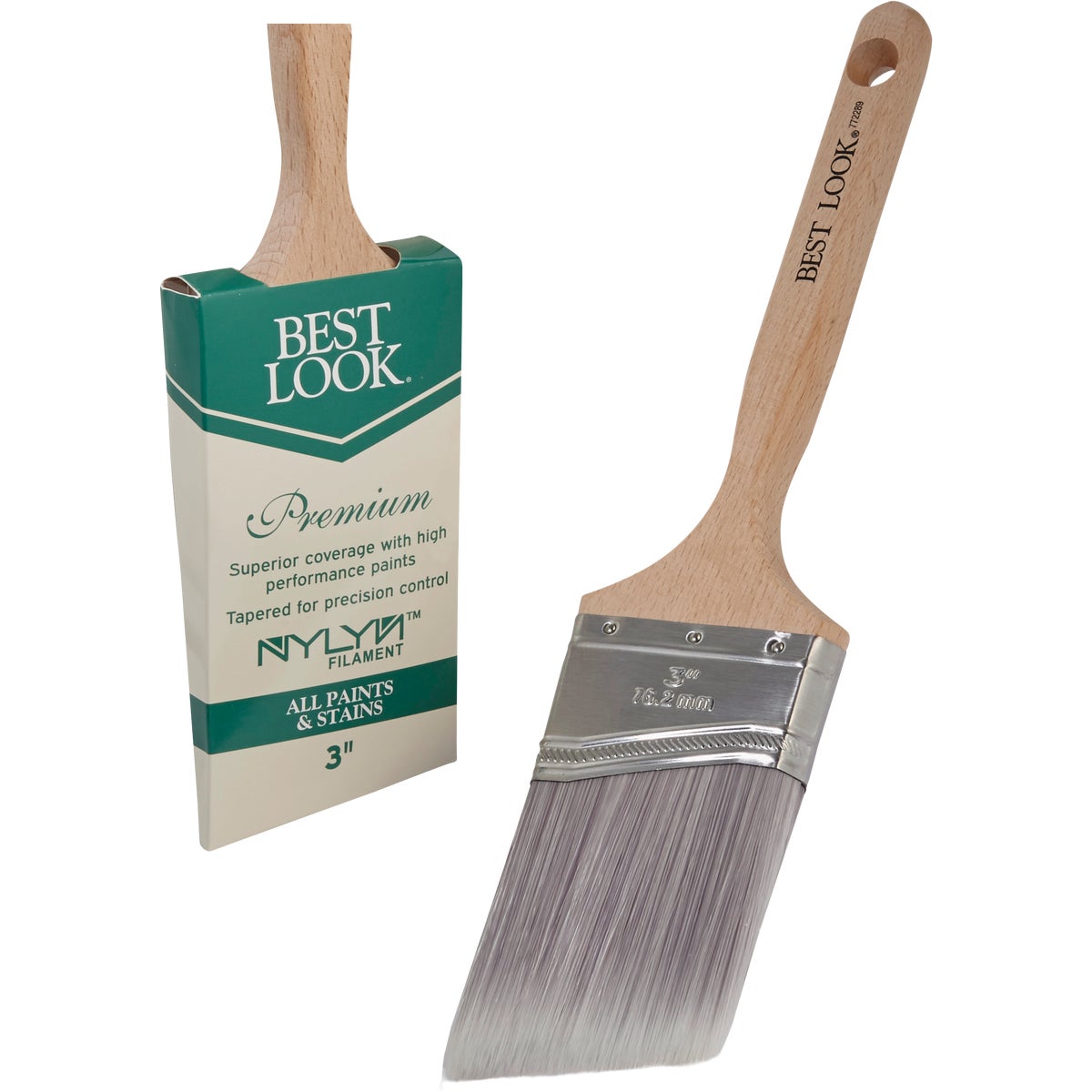 Best Look Premium 3 In. Angle Nylyn Paint Brush Image 1