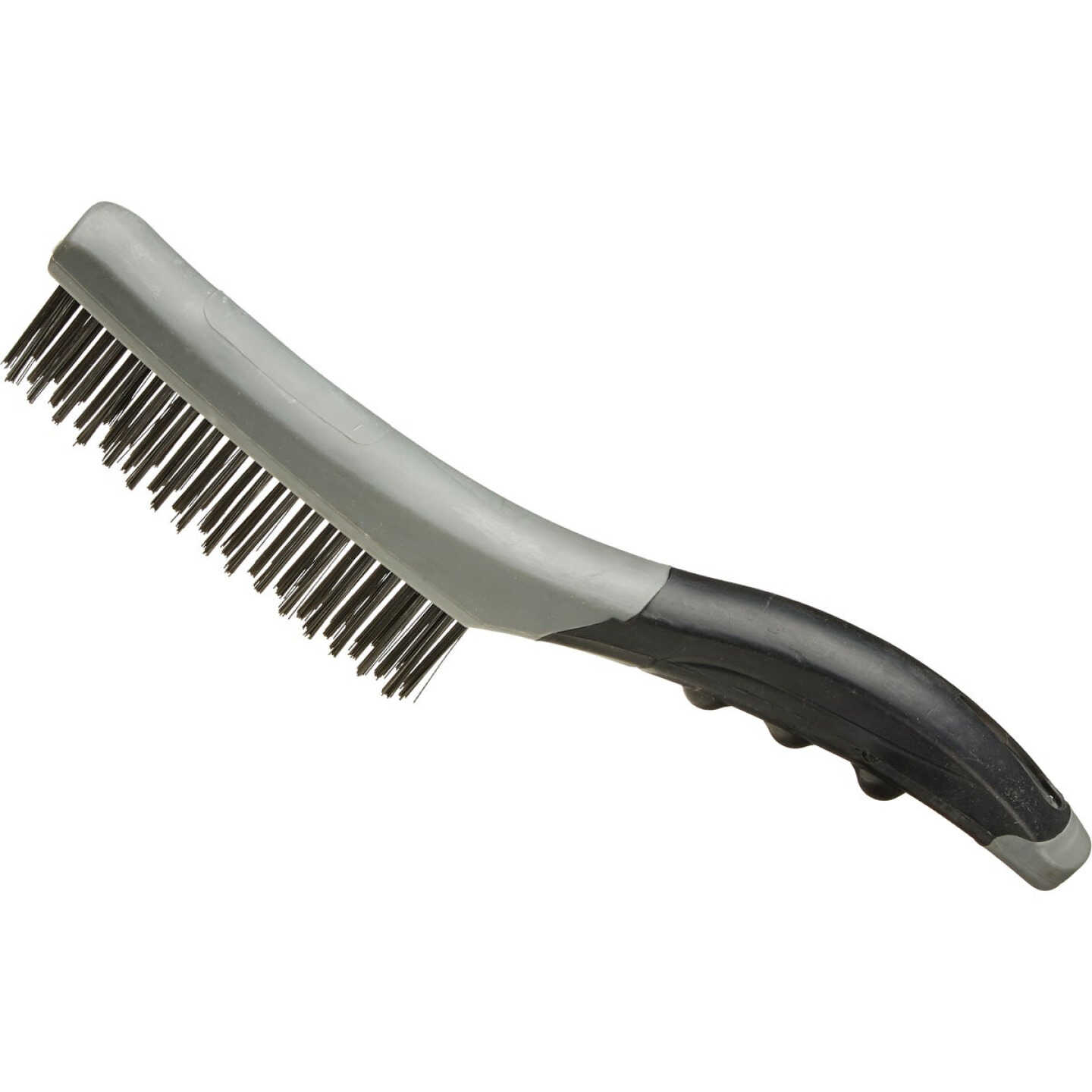 Master Painter Soft Grip Carbon Steel Shoe Handle Wire Brush Image 1