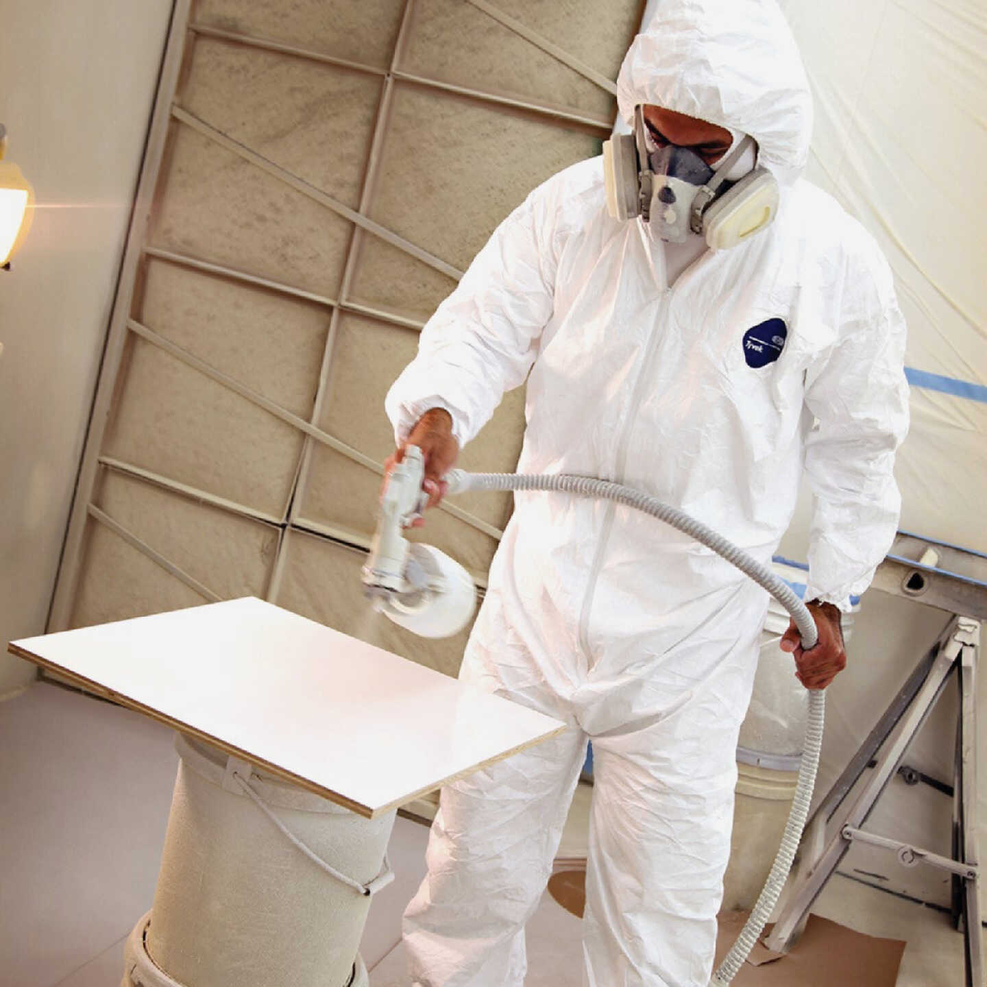 Trimaco DuPont Tyvek Large Painters Coverall with Hood and Boots Image 2