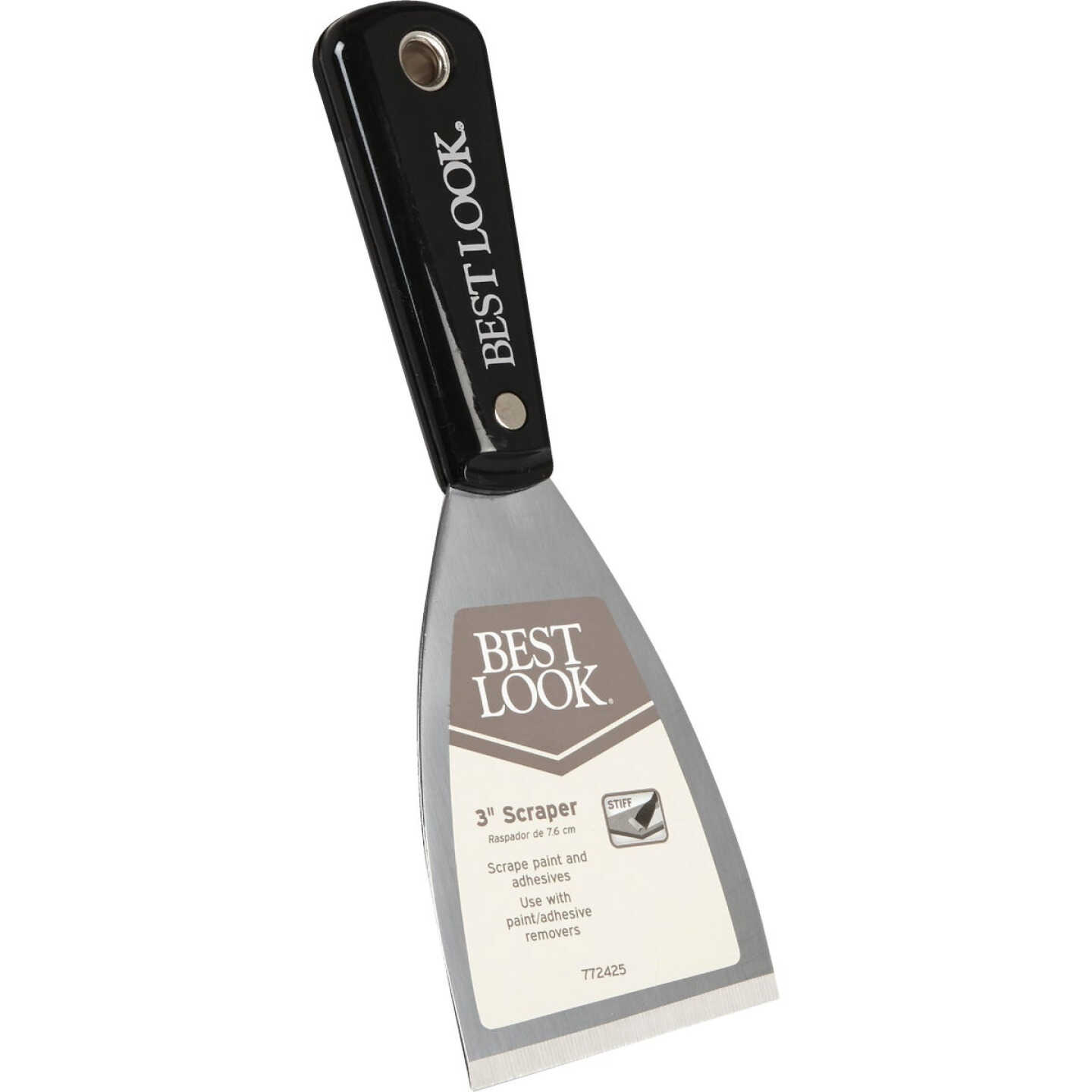 Master Painter 3 In. Stiff Ergonomic Grip Scraper Image 1