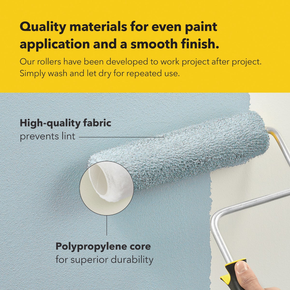Purdy Jumbo Marathon 4-1/2 In. x 1/2 In. Mini Knit Fabric Roller Cover (2-Pack) Image 6