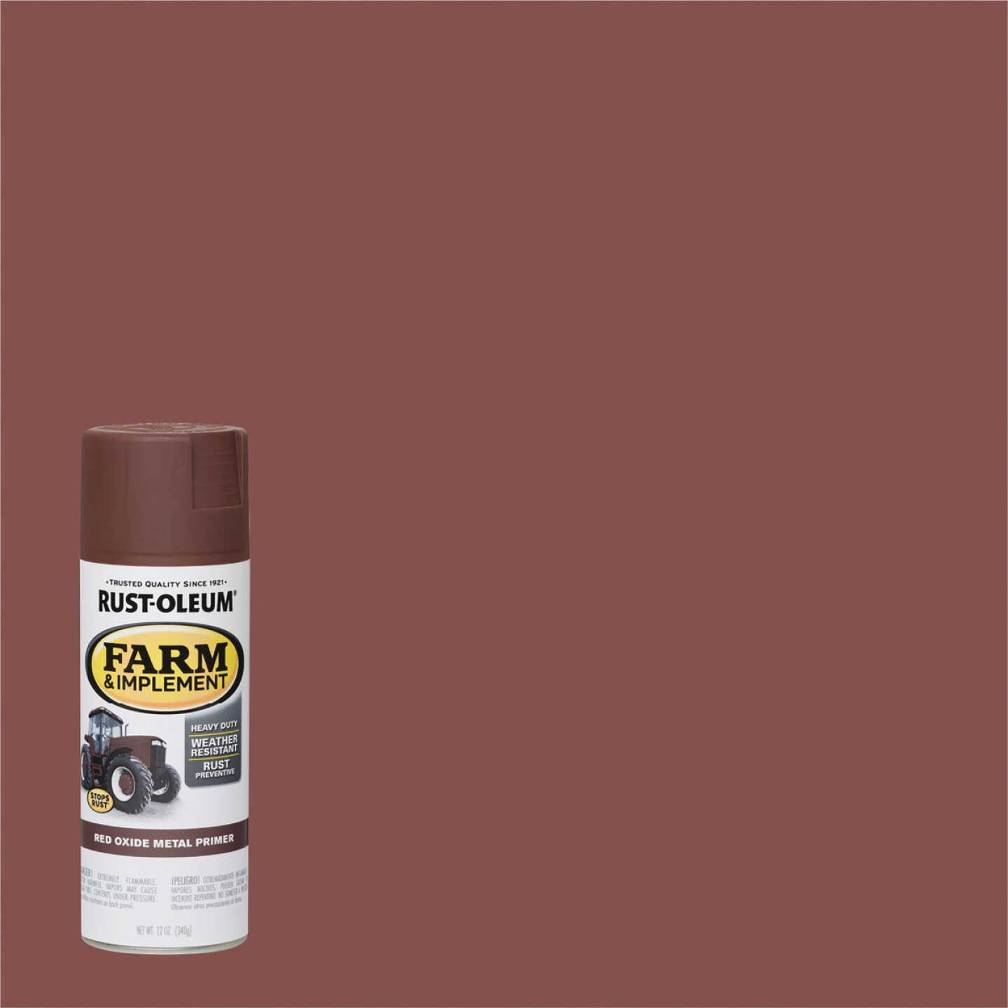 Rust-Oleum 12 Oz. Red Oxide Metal Primer Farm & Implement Spray Paint Image 1