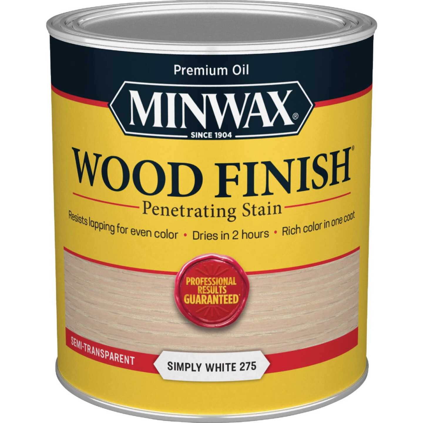 Minwax Wood Finish Penetrating Stain, Simply White, 1 Qt. Image 7