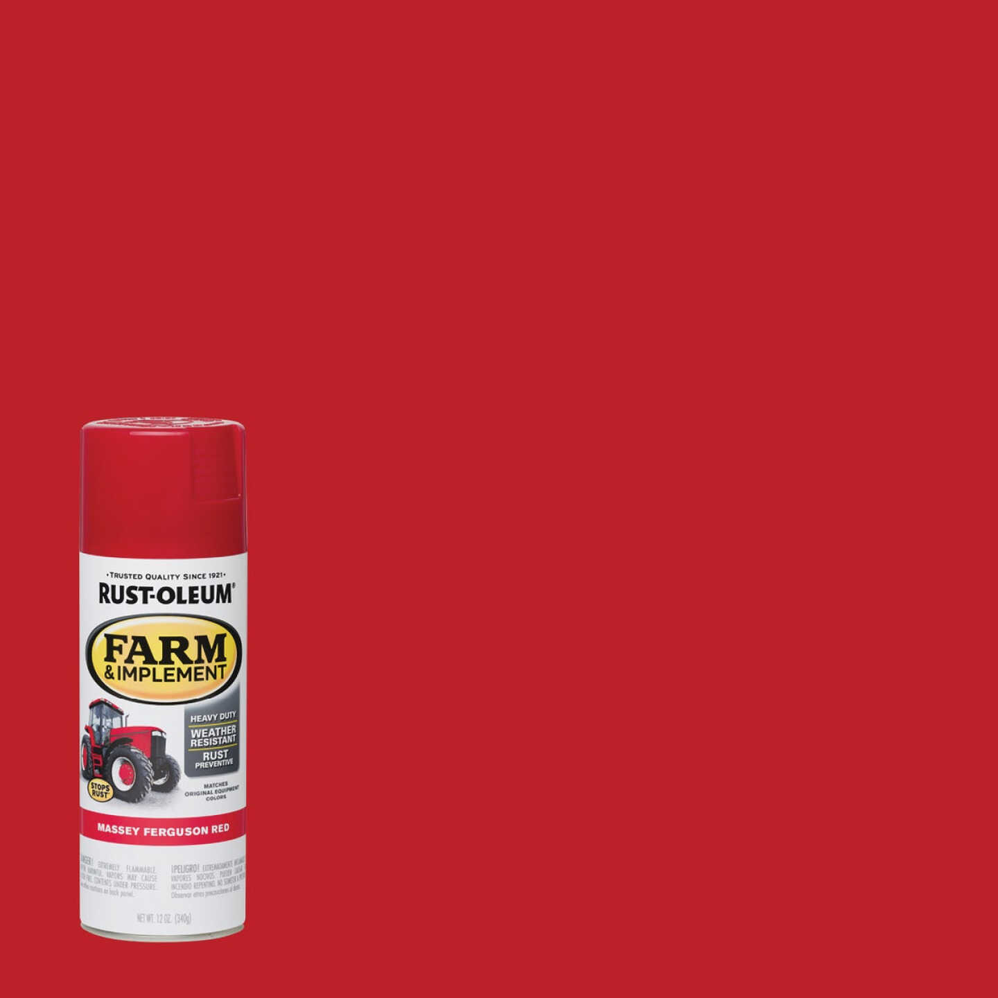 Rust-Oleum 12 Oz. Massey Ferguson Red Farm & Implement Spray Paint Image 1