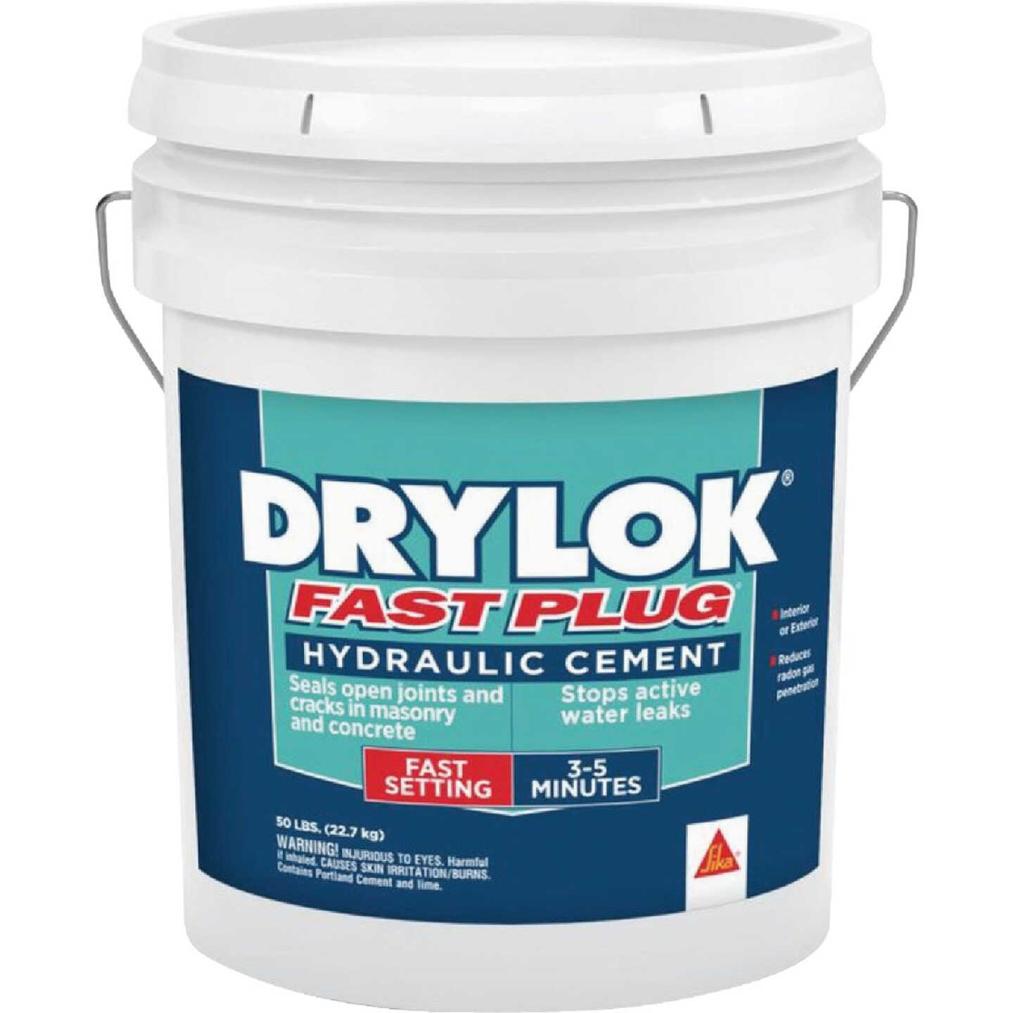Drylok Fast Plug 50 Lb. Pail Hydraulic Cement Image 1