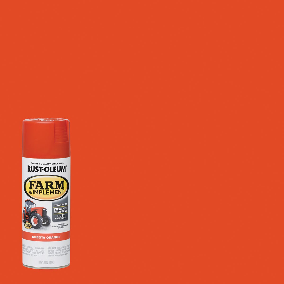 Rust-Oleum 12 Oz. Kubota Orange Farm & Implement Spray Paint