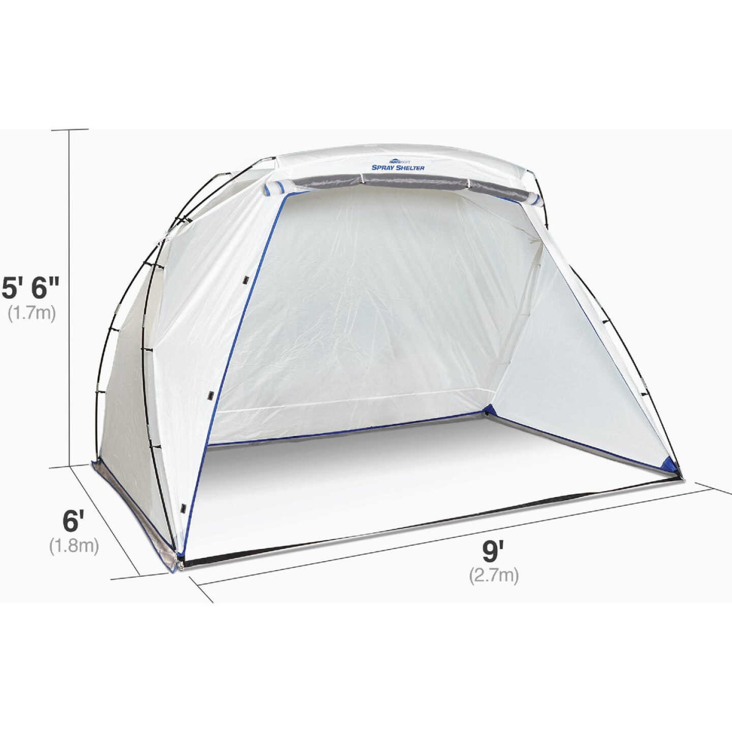 Wagner 9 Ft. W x 5.5 Ft. H x 6 Ft. D Large Portable Spray Shelter Image 2