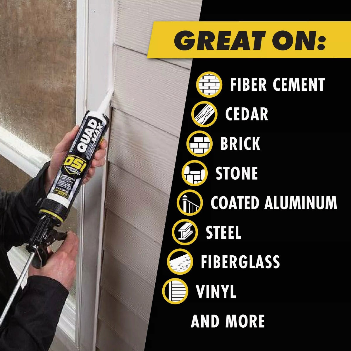 OSI Quad Max 9-1/2 Oz. Window, Door and Siding Polymer Sealant, Brown 203 Image 3