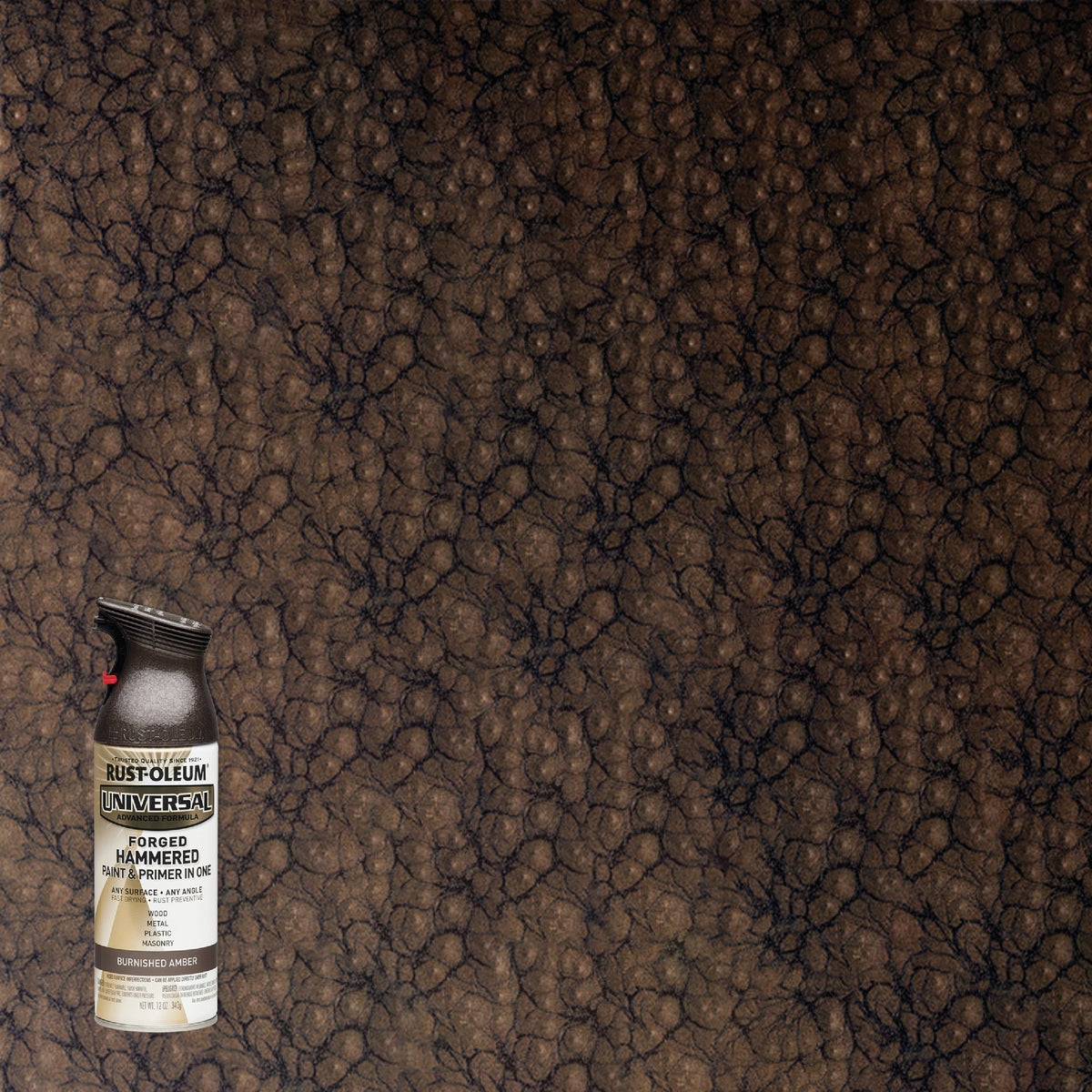Rust-Oleum Universal 12 Oz. Burnished Amber Forged Hammered Spray Paint