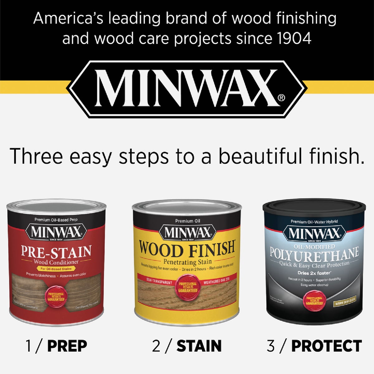Minwax Wood Finish Penetrating Stain, Special Walnut, 1/2 Pt. Image 6