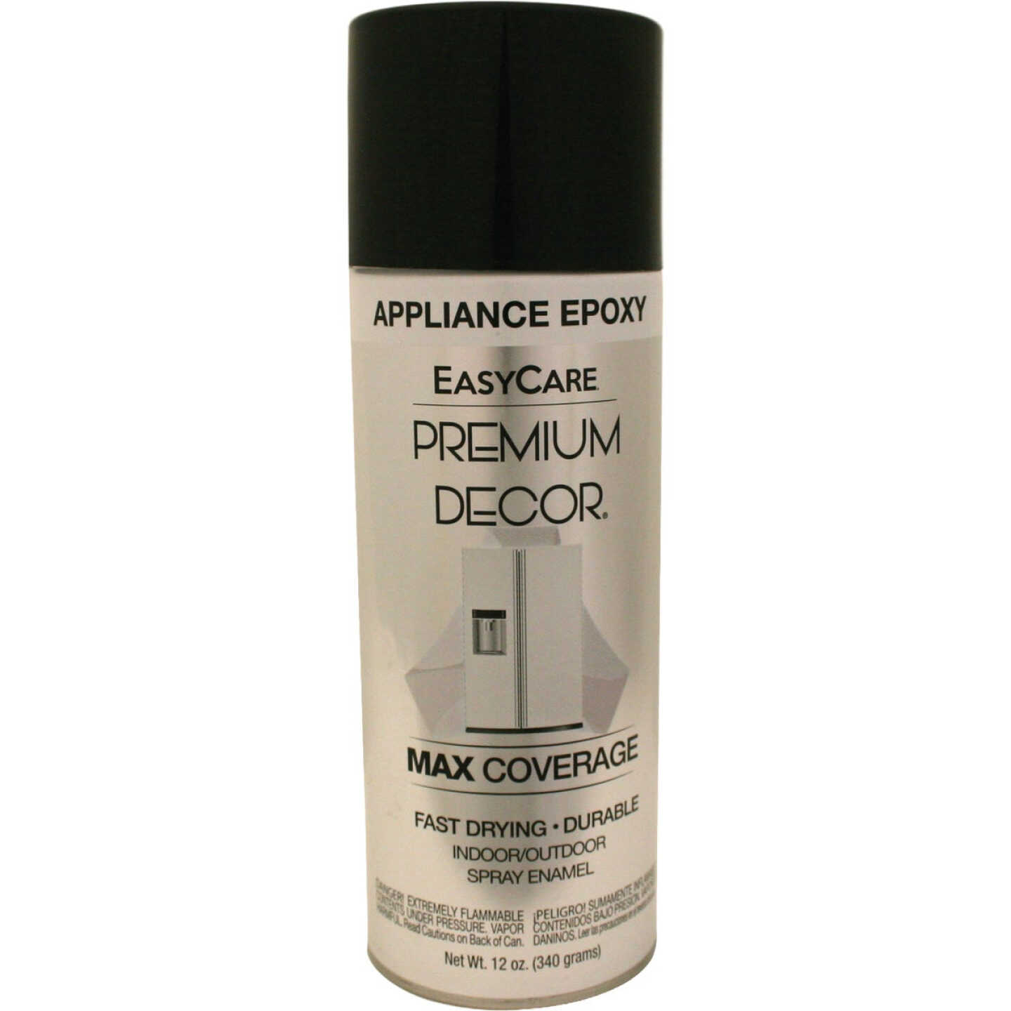 EasyCare Premium Decor 12 Oz. Appliance Epoxy Spray Paint, Black Image 1