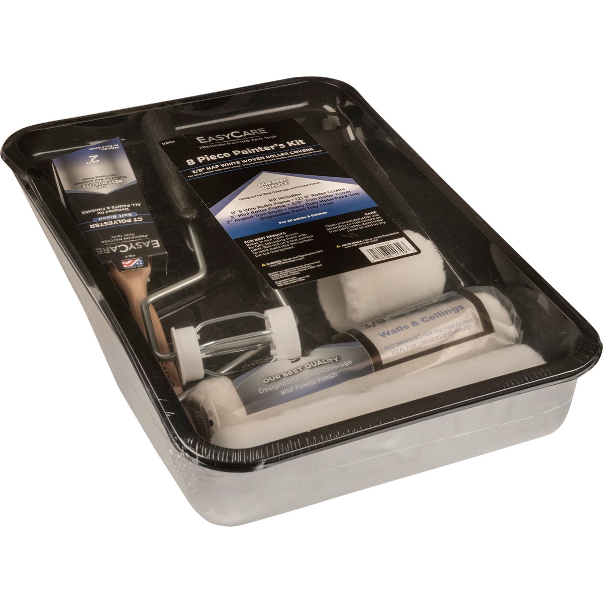 EasyCare Master Painter 8-Piece Roller, Brush, & Paint Tray Set