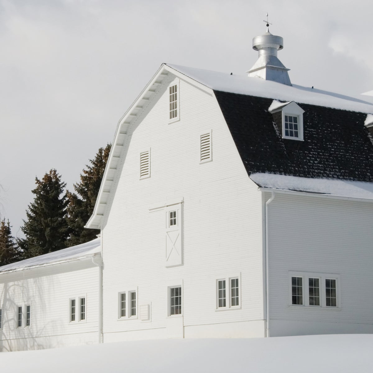 Valspar Latex Paint & Primer In One Flat Barn & Fence Paint, White, 1 Gal. Image 3