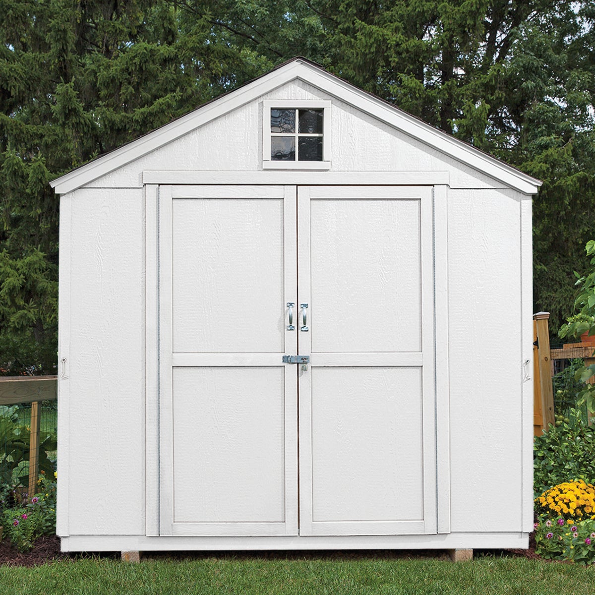 Valspar Latex Paint & Primer In One Flat Barn & Fence Paint, White, 1 Gal. Image 5