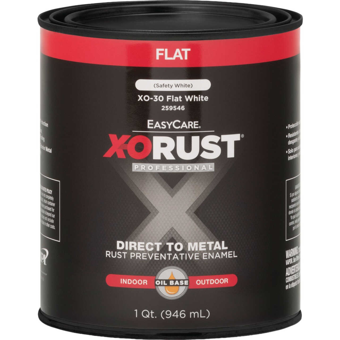 EasyCare X-O Rust Premium 1 Gal. Flat White Anti-Rust Oil-Base Paint Image 1