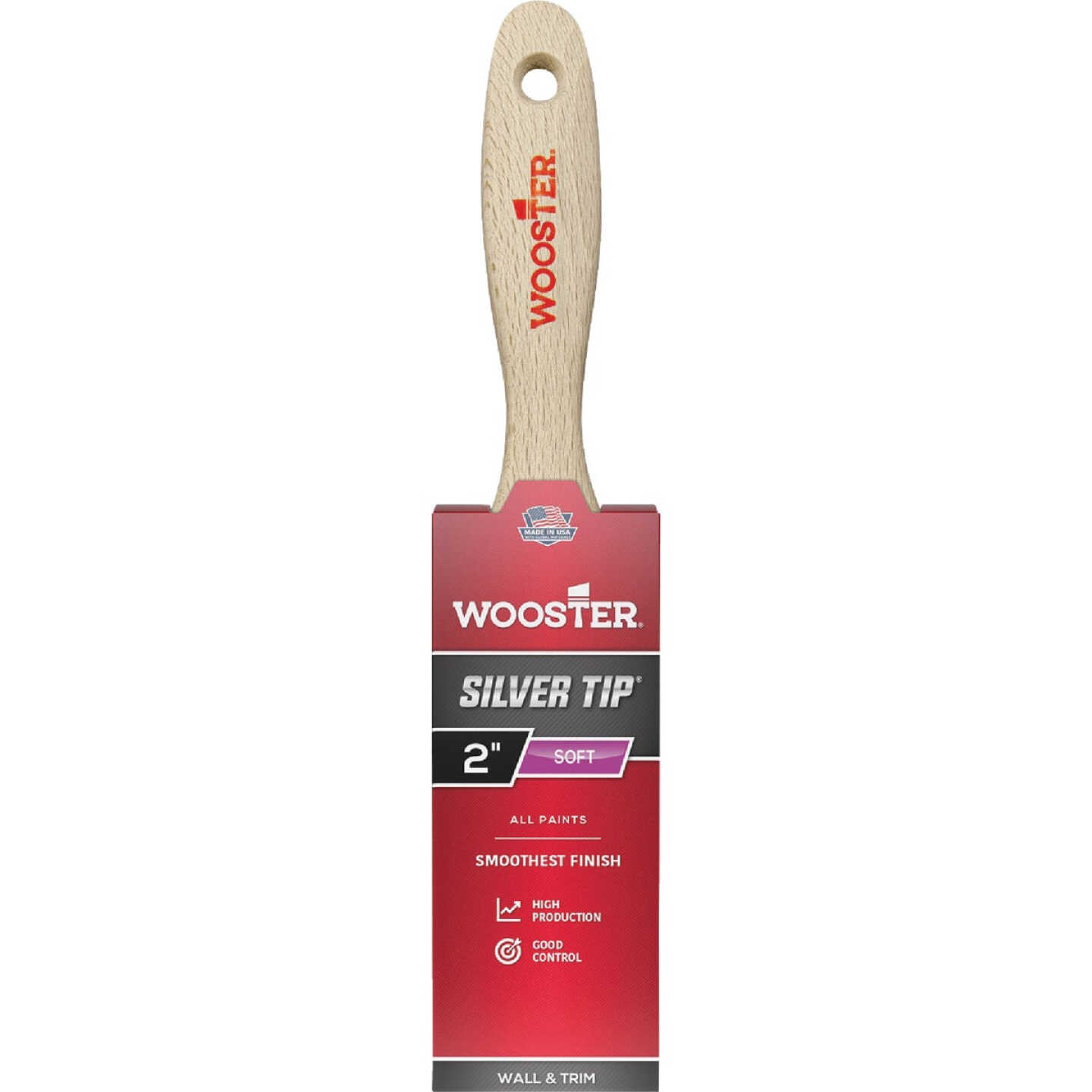 Wooster SILVER TIP 2 In. Flat Varnish And Paint Brush Image 1