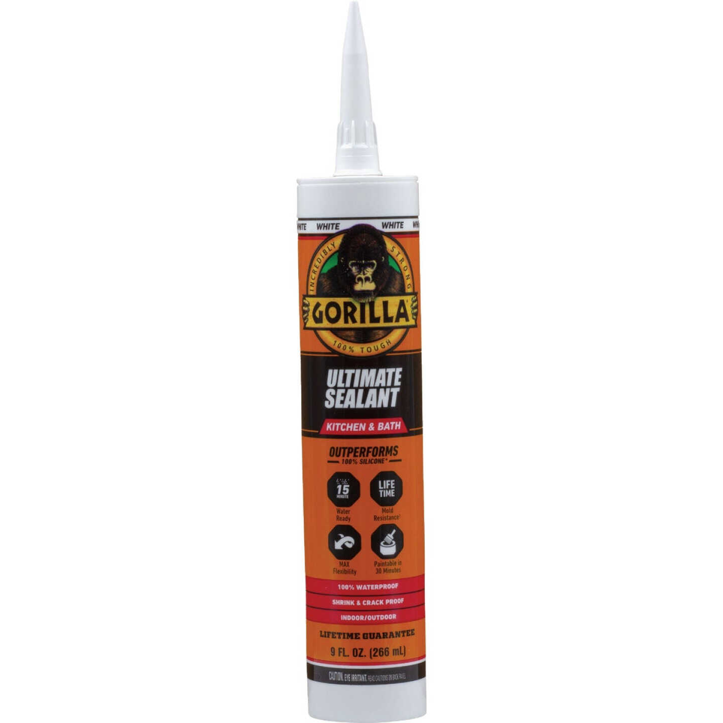 Gorilla 9 Oz. Ultimate Kitchen & Bath Sealant, White Image 1