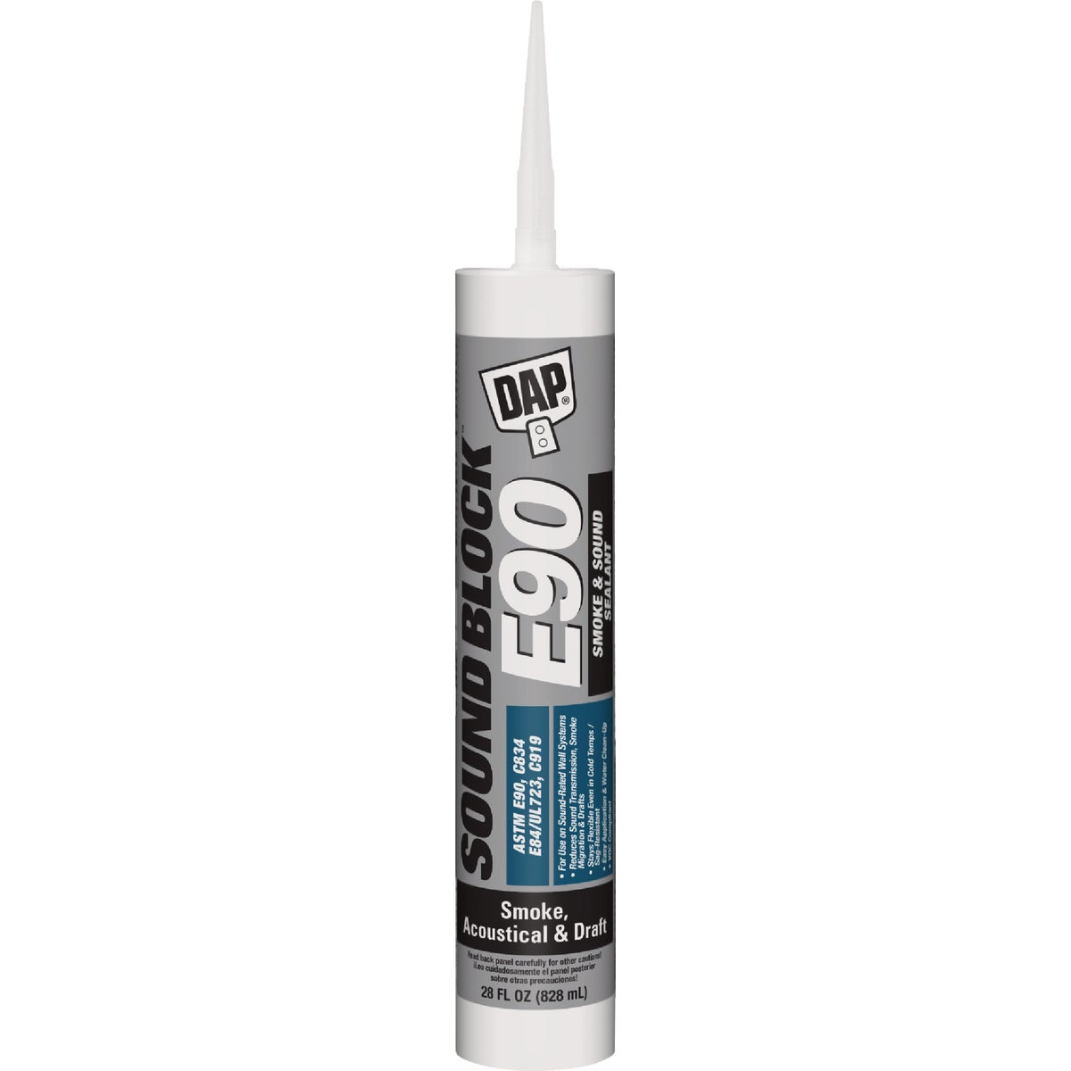 DAP Sound Block 28 Oz. Acoustical, Draft, Smoke & Sound Sealant, White Image 1