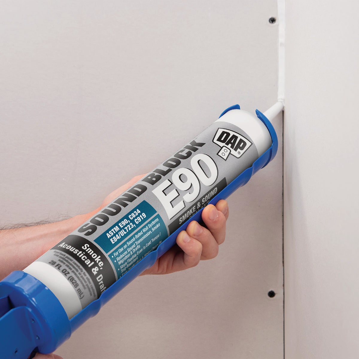 DAP Sound Block 28 Oz. Acoustical, Draft, Smoke & Sound Sealant, White Image 2