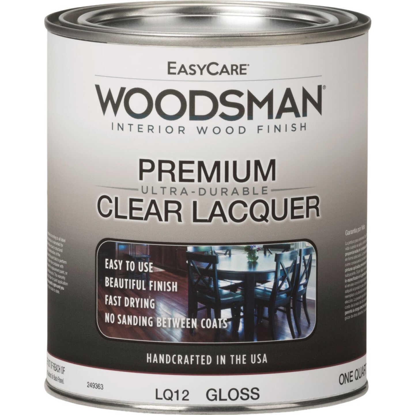 EasyCare Woodsman Gloss Brushing Lacquer, Clear, 1 Qt. Image 1