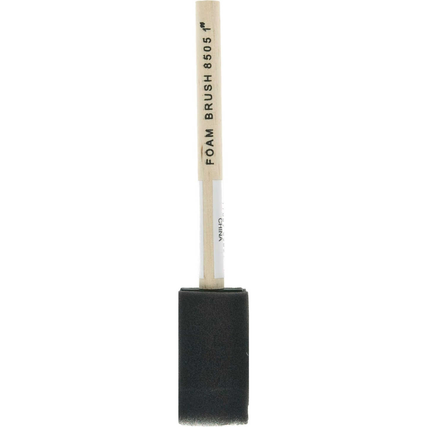 Linzer Project Select 1 In. High Density Closed Cell Foam Brush with Wood Peg Handle Image 1