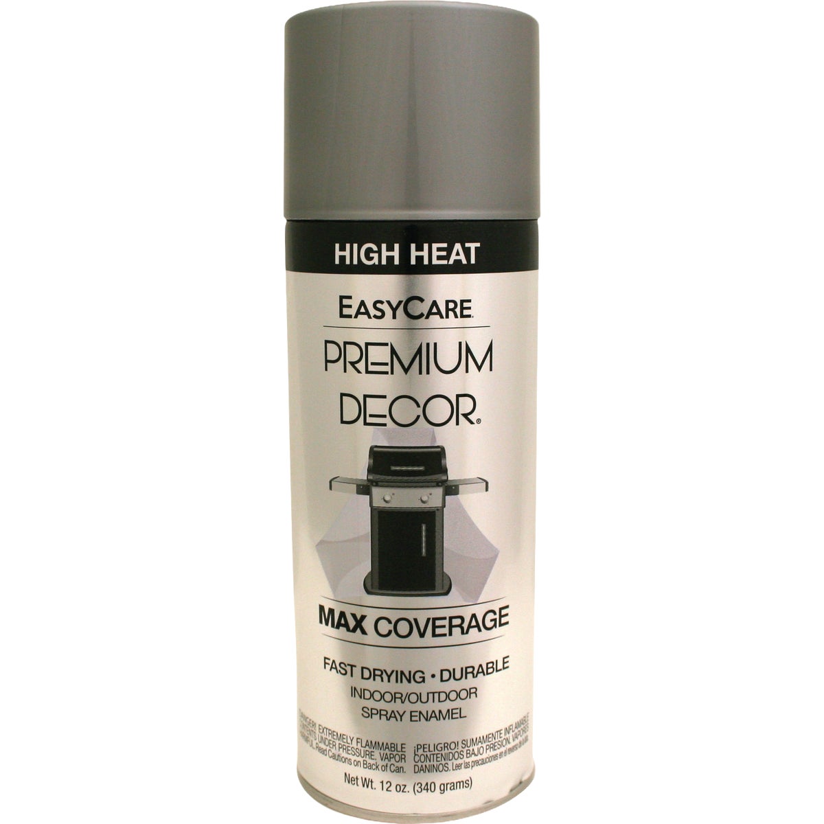 EasyCare Premium Decor 12 Oz. High Heat Spray Paint, Dull Aluminum