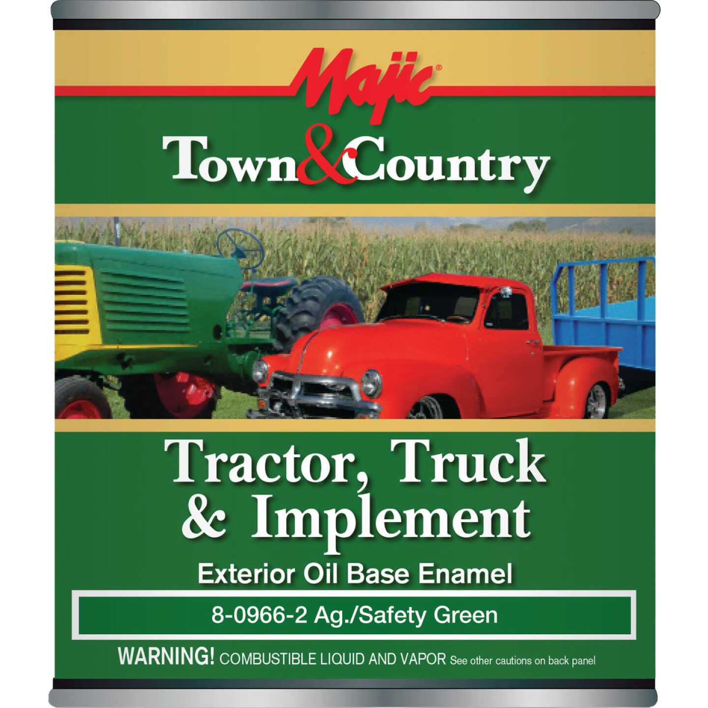 Majic Town & Country Tractor, Truck & Implement Enamel, John Deere Green, 1 Qt. Image 1