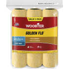 Wooster Golden Flo 9 In. x 3/8 In. Knit Fabric Roller Cover (3-Pack) Image 1
