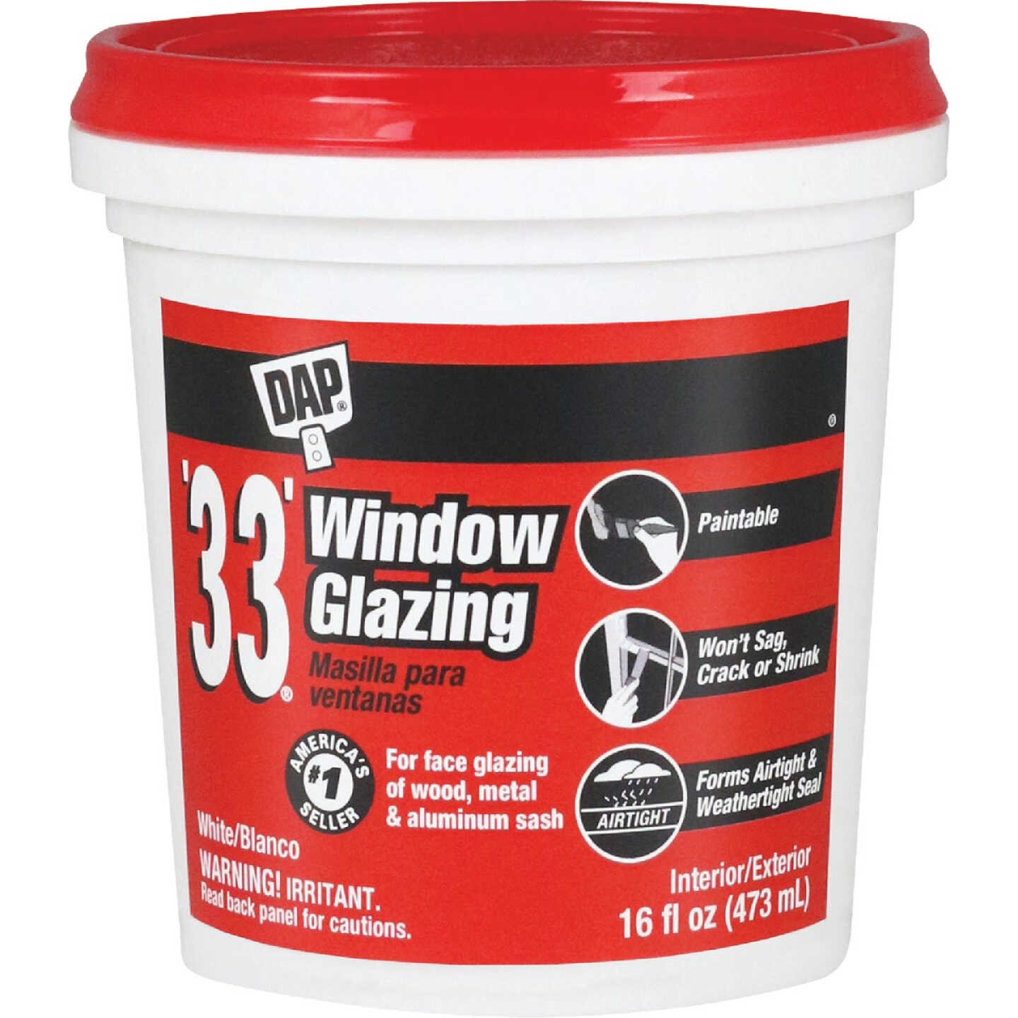DAP 33 16 Oz. Glazing Compound Image 1