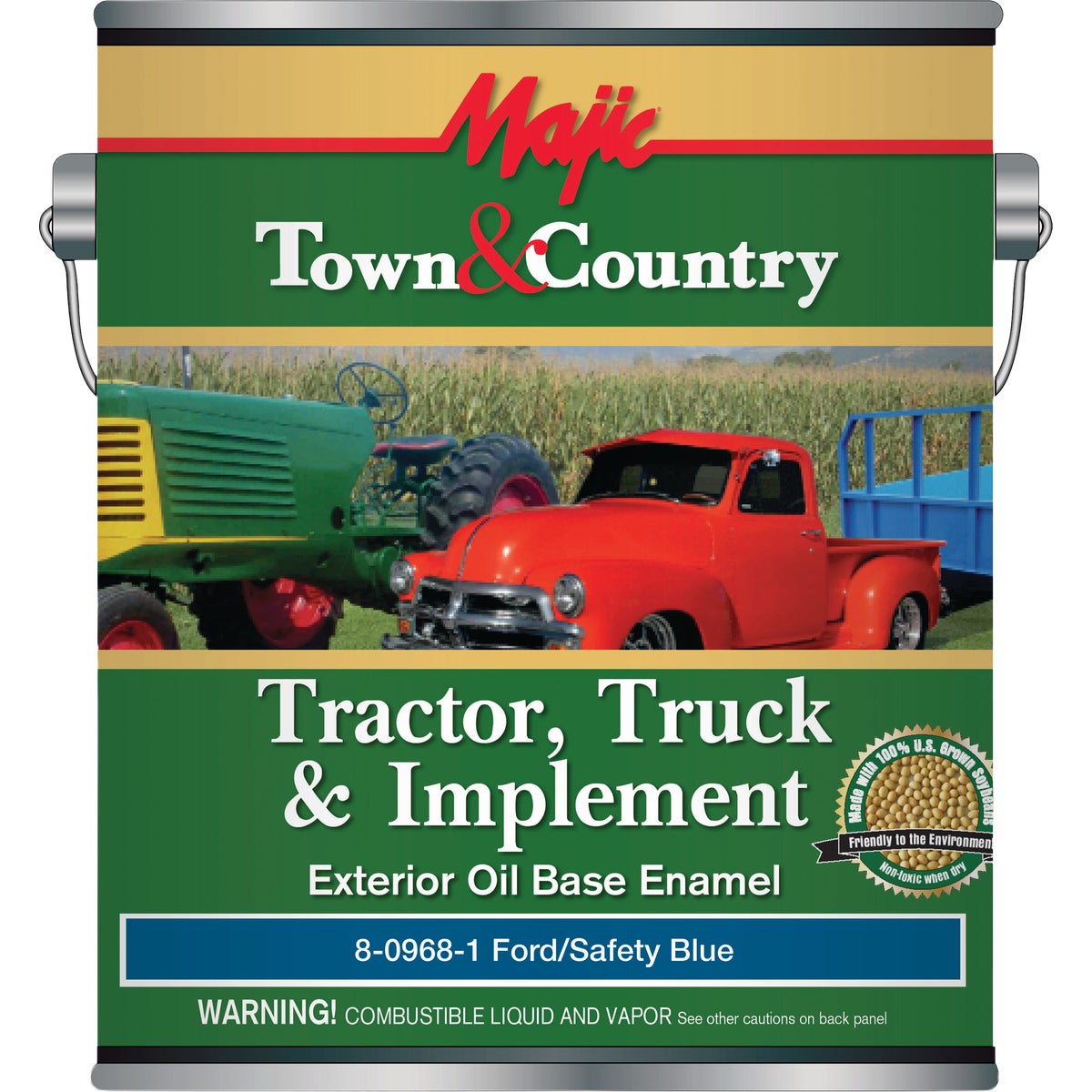 Majic Town & Country Tractor, Truck & Implement Enamel, Ford Blue, 1 Gal.