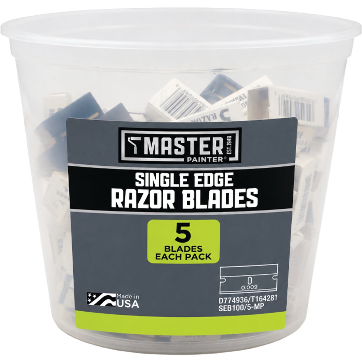 Master Painter Single Edge Razor Blades (5-Pack)
