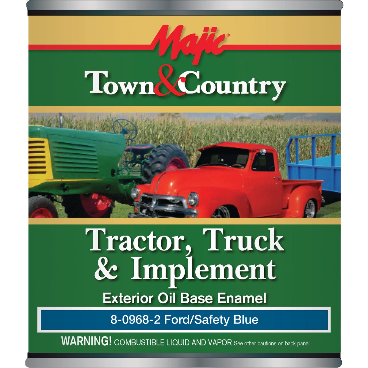 Majic Town & Country Tractor, Truck & Implement Enamel, Ford Blue, 1 Qt.