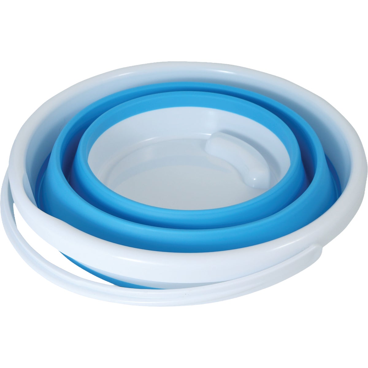 Coghlans 2.6 Gal. White & Blue Collapsible Bucket Image 5