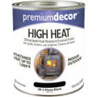 Premium Decor 1 Qt. Black High Heat Stove Paint Image 1