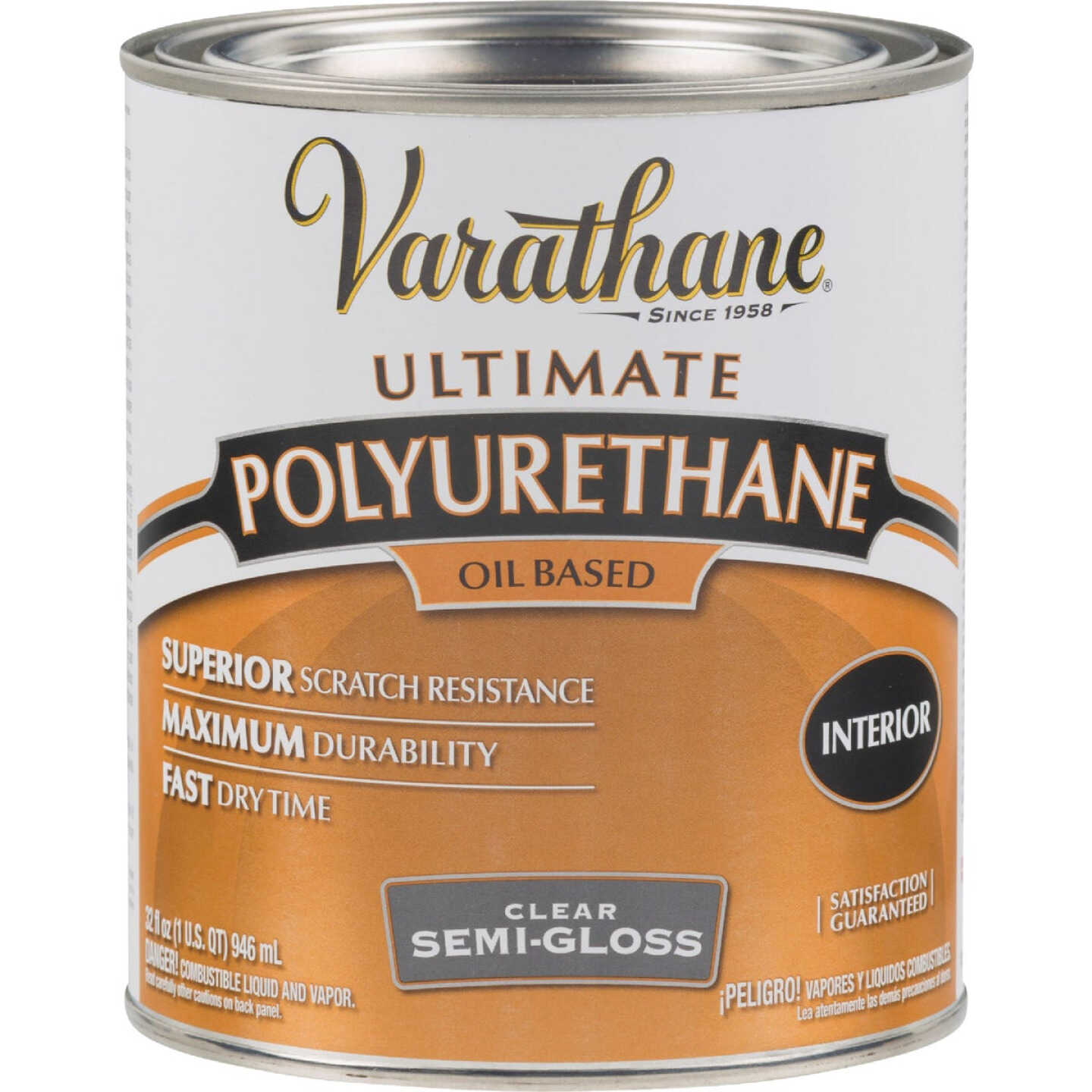 Varathane Semi-Gloss Interior Polyurethane, 1 Qt. Image 7