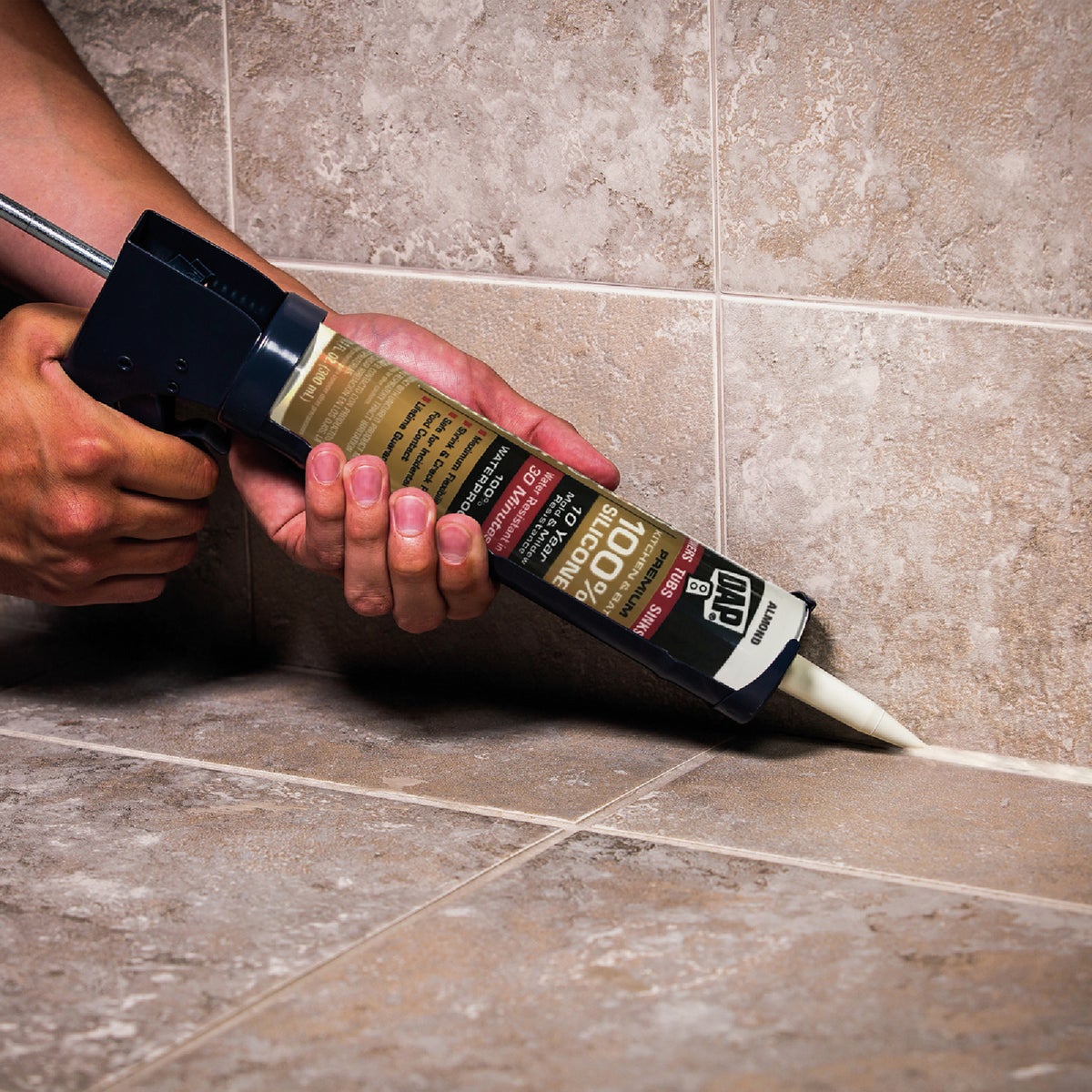 DAP Silicone Max 2.8 Oz. White Premium Kitchen, Bath & Plumbing 100% Silicone Sealant Image 2