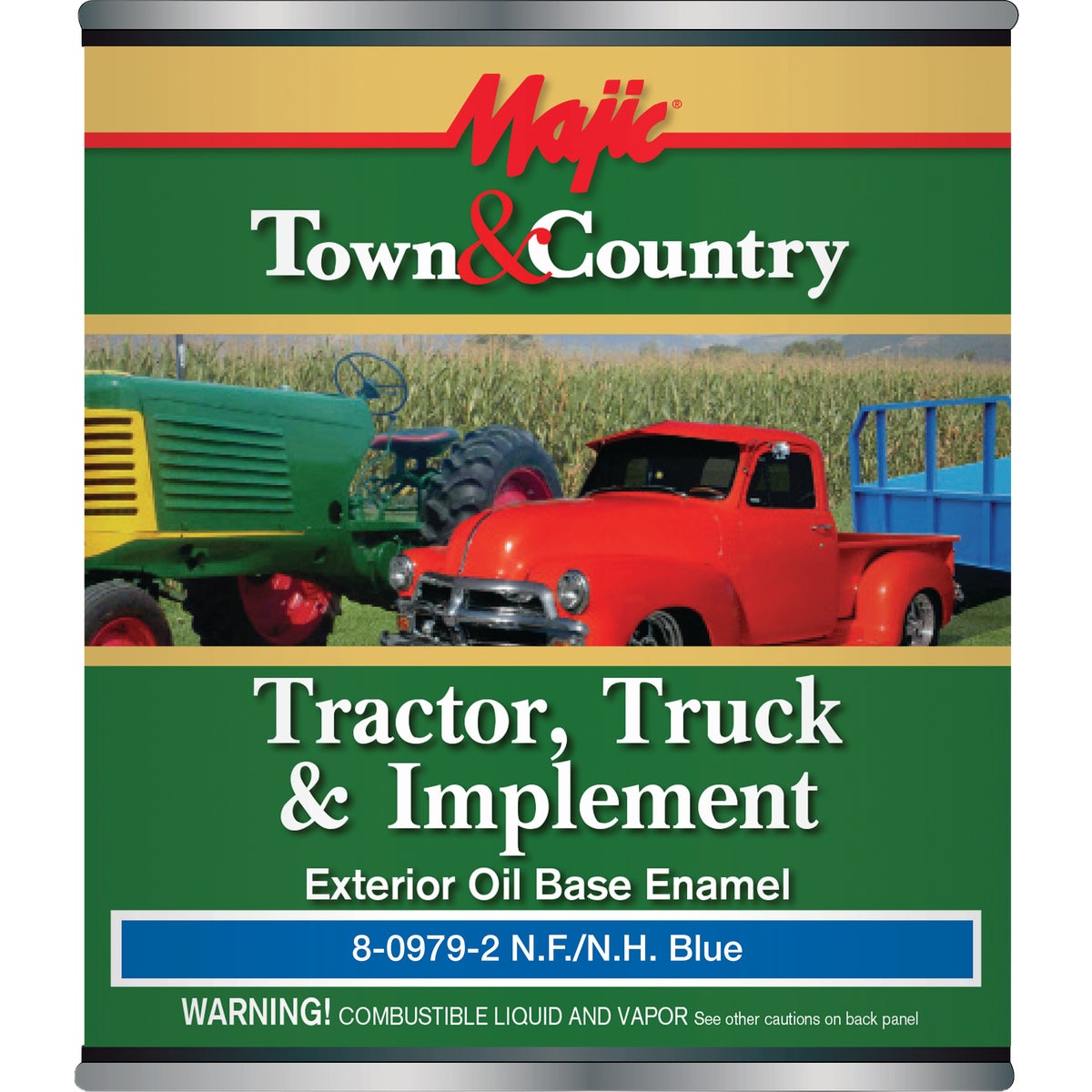 Majic Town & Country Tractor, Truck & Implement Enamel, New Ford/New Holland Blue, 1 Gal.
