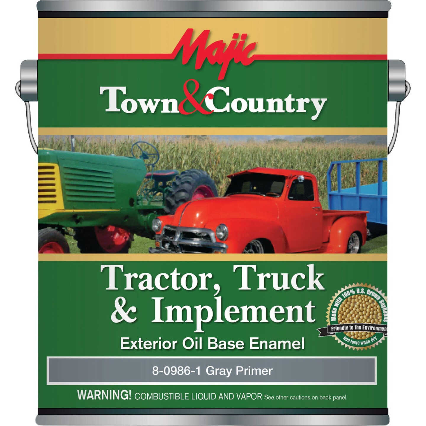 Majic Town & Country Tractor, Truck & Implement Enamel, Gray Primer, 1 Gal. Image 1