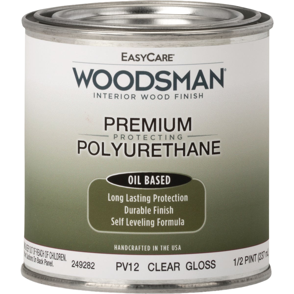 EasyCare Woodsman Oil Based Gloss Polyurethane Varnish, Clear, 1/2 Pt.