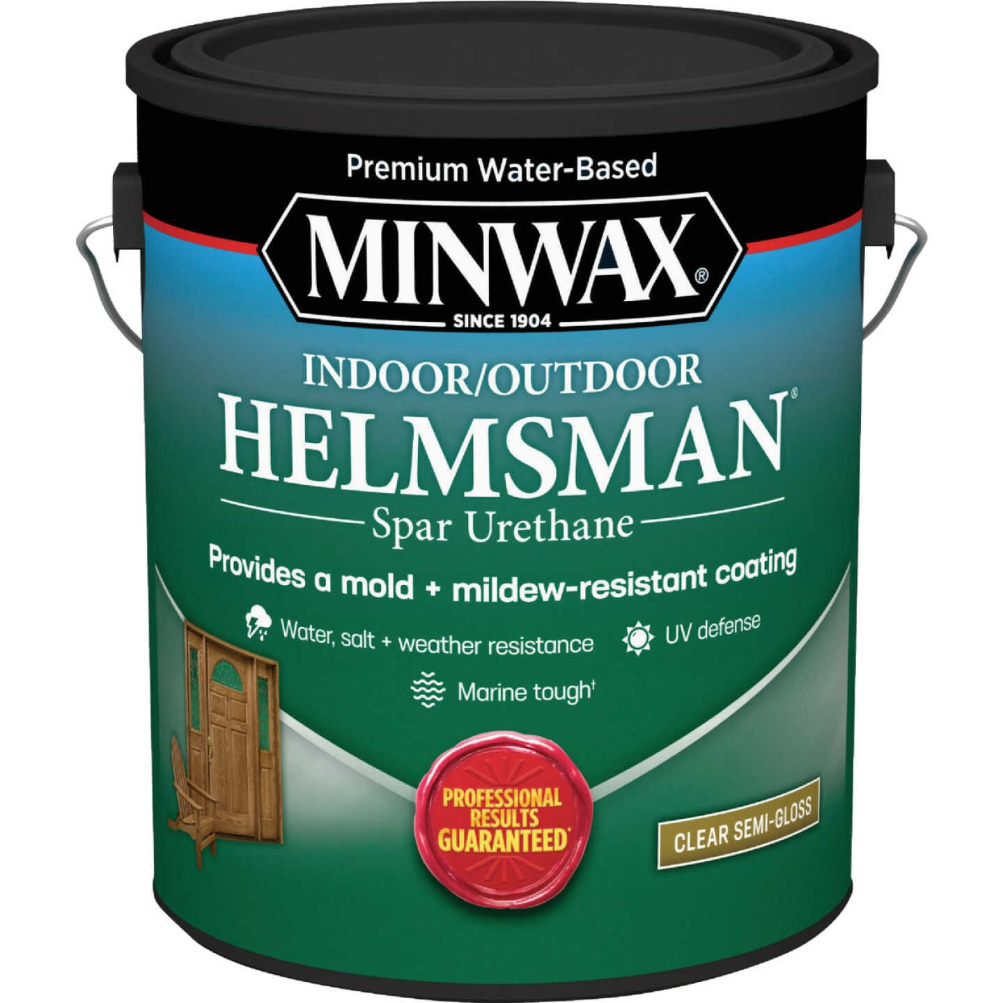 Minwax Water Based Helmsman Indoor/Outdoor Semi-Gloss Clear Spar Urethane, 1 Gal. Image 1