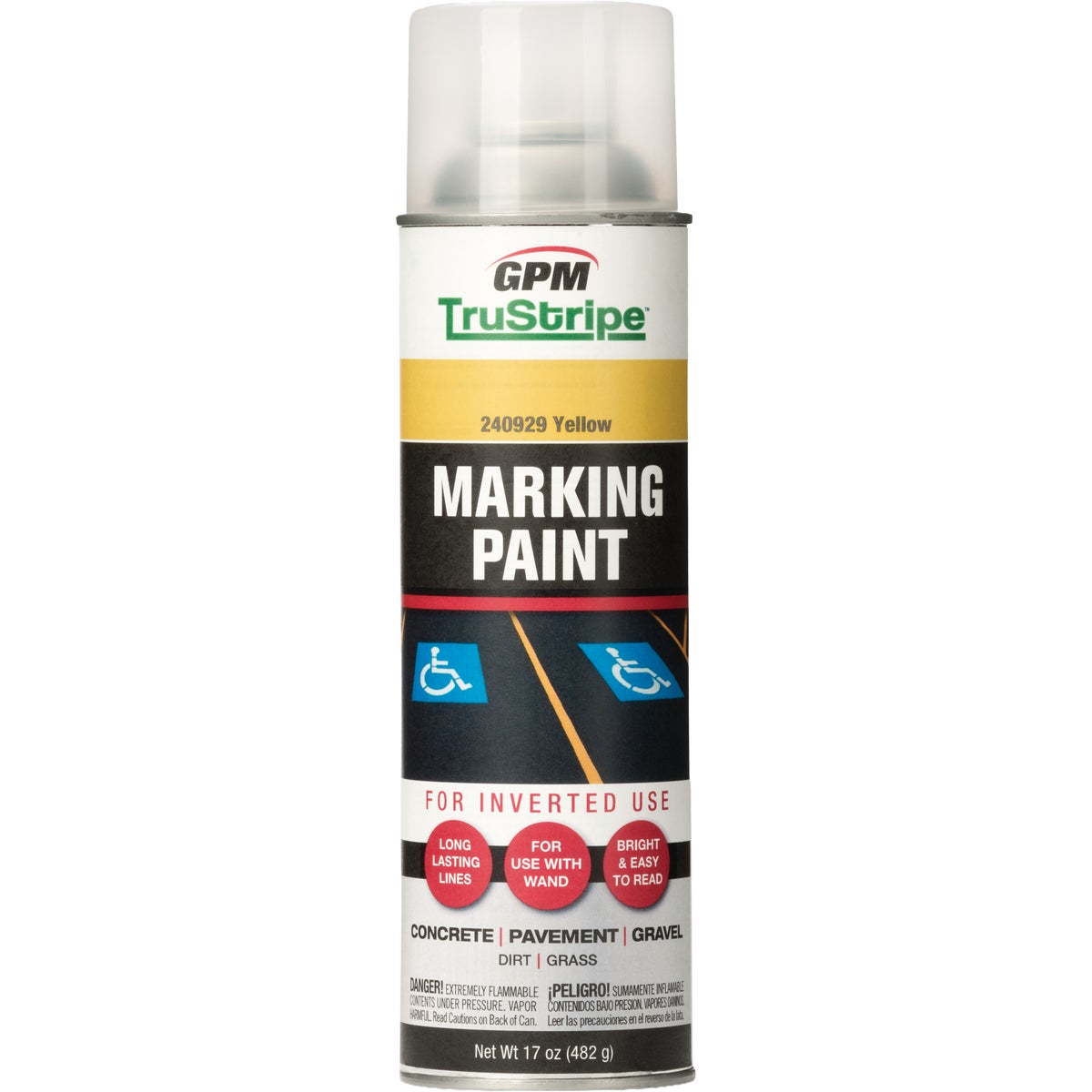 TruStripe Yellow 17 Oz. Inverted Marking Paint Image 1