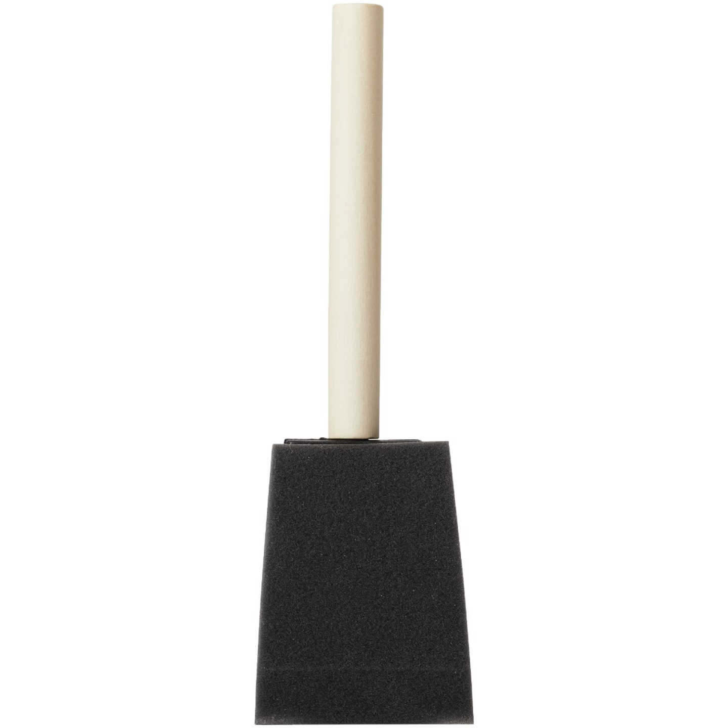 Linzer Project Select 2 In. High Density Closed Cell Foam Brush with Wood Peg Handle Image 2