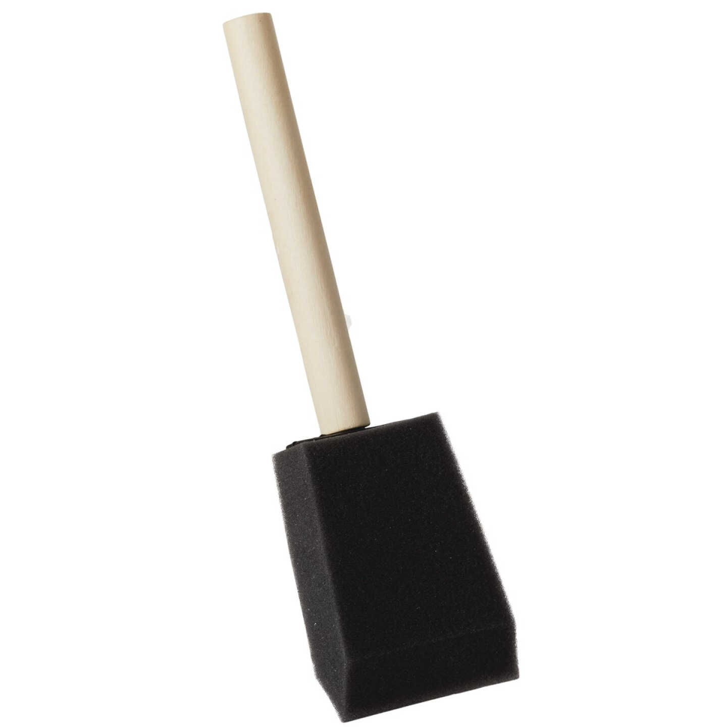 Linzer Project Select 2 In. High Density Closed Cell Foam Brush with Wood Peg Handle Image 3