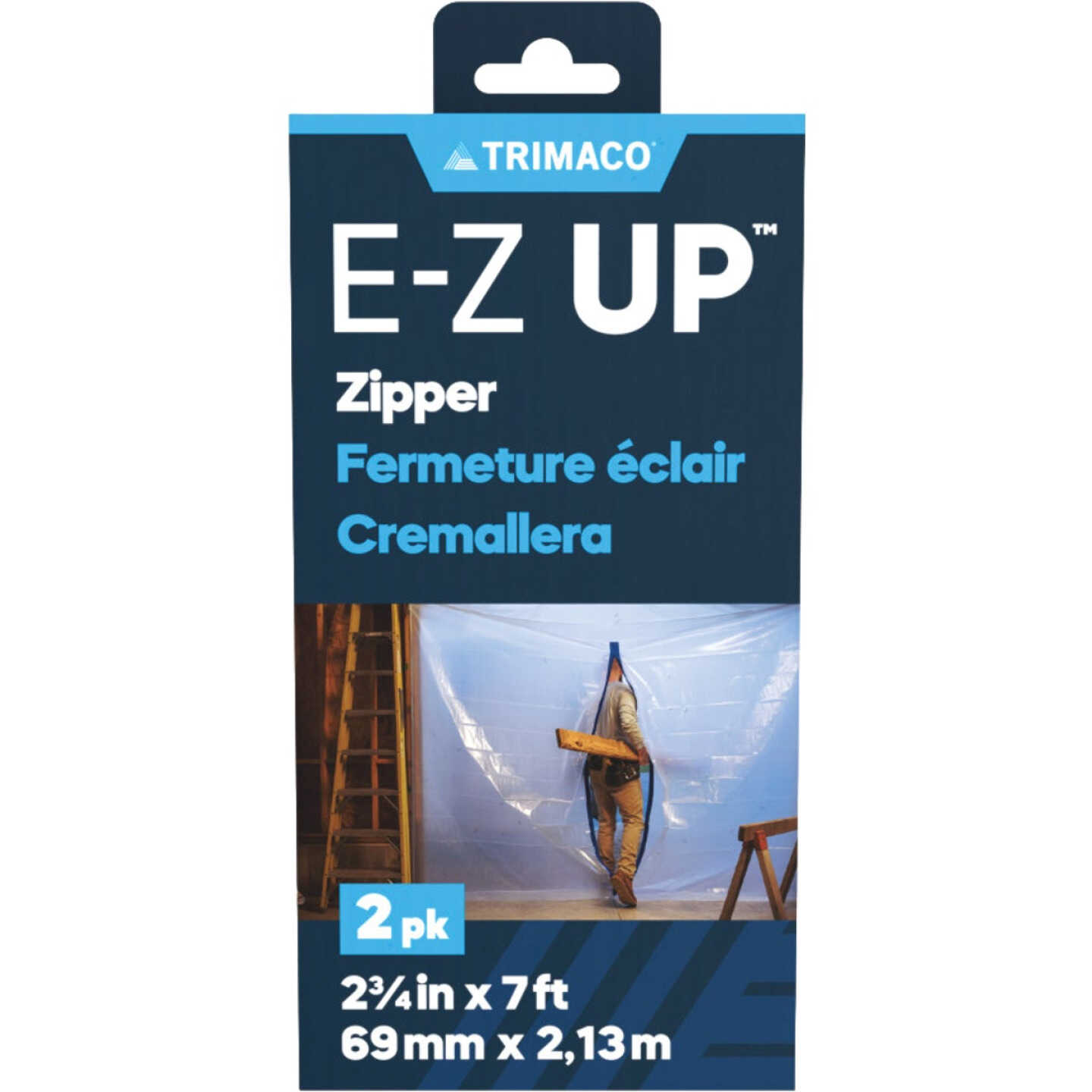 Trimaco E-Z Up Peel + Stick Zipper (2-Pack) Image 1
