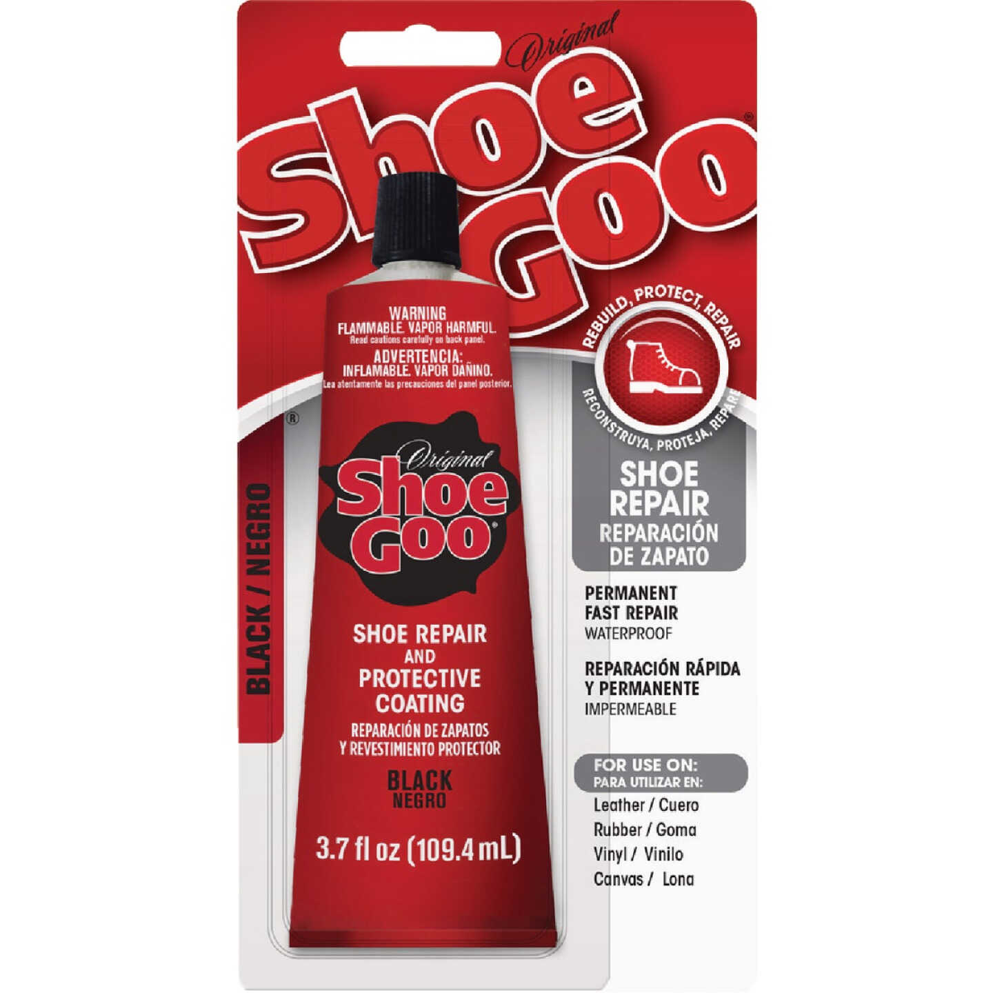 Shoe Goo 3.7 Oz. Black Shoe Repair & Protective Coating Adhesive Image 1