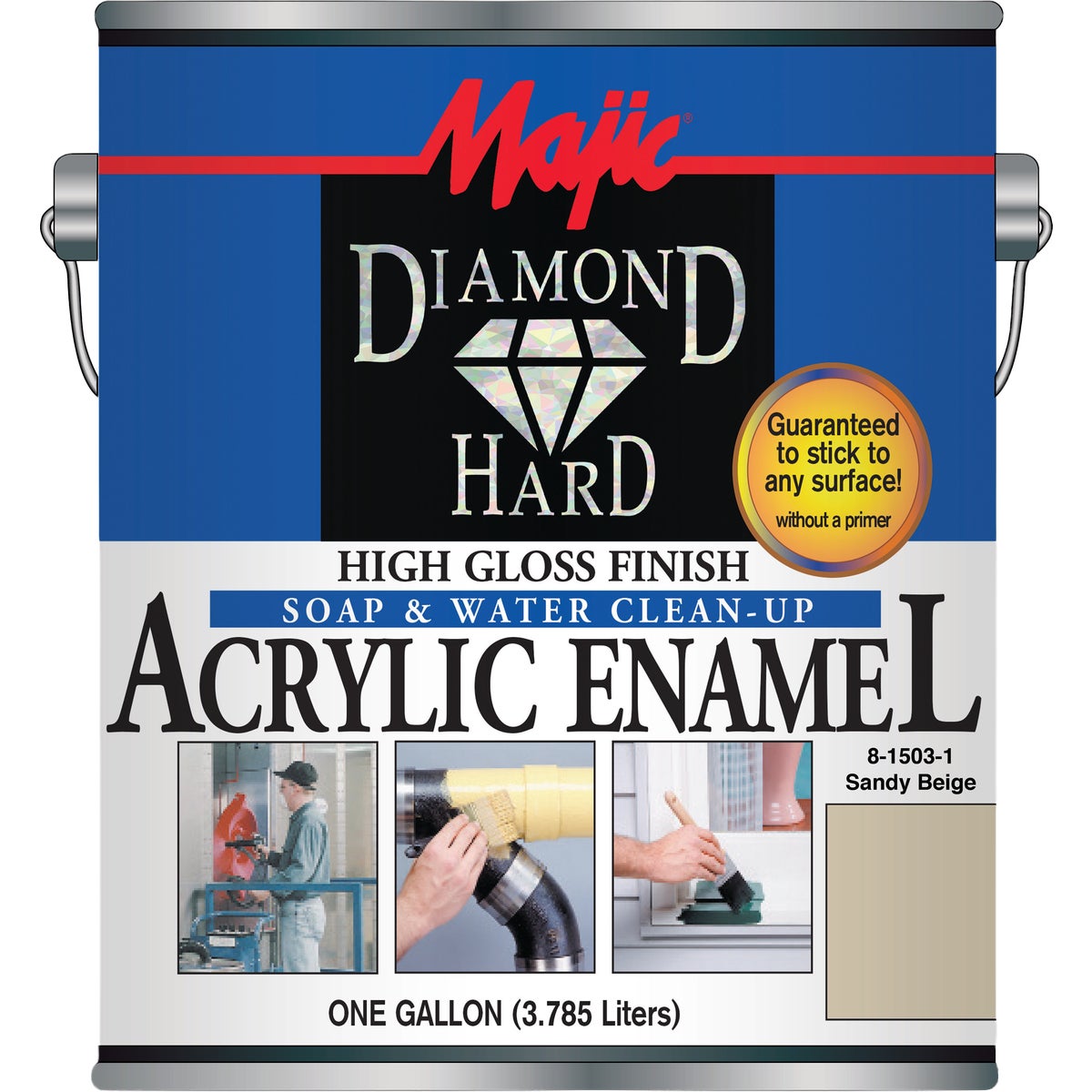 Majic Diamond Hard Acrylic Enamel, Sandy Beige, 1 Gal.