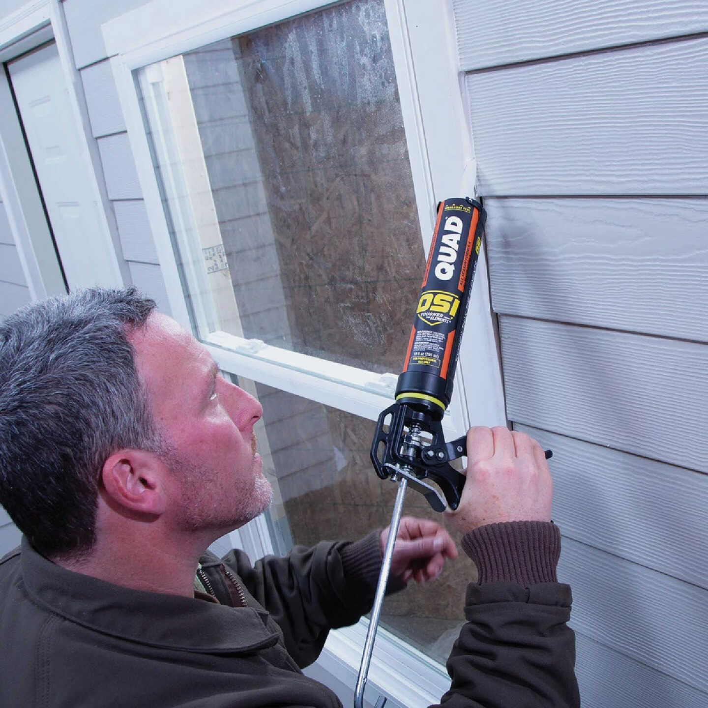 OSI QUAD 10 Oz. Window, Door & Siding Polymer Sealant, White Image 2