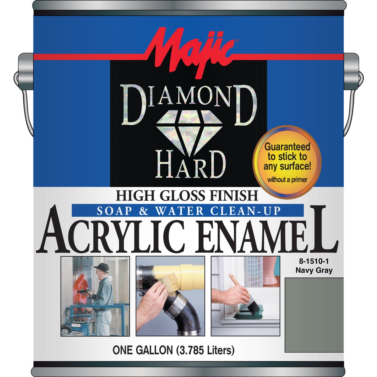Majic Diamond Hard Acrylic Enamel, Navy Gray, 1 Gal.